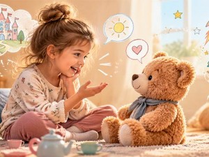 Çocuğun Oyuncağıyla Konuşması Normal mi? Hayali Oyunların Gelişime Katkısı