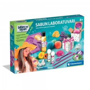 Clementoni Bilim ve Oyun - Sabun Laboratuvarı Deney Seti (+8 Yaş)