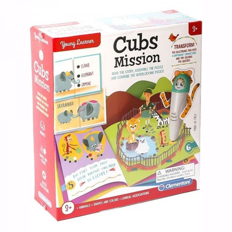 Clementoni Hayvan Arkadaşlar Eğitici Set Clementoni Young Learner Hayvan Arkadaşlar Eğitici Set – İnteraktif Kalemli, 3 yaş çocuklar için eğitici oyun