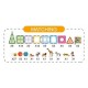 Magnetic Tiles Işıklı Manyetik Yapı Oyunu 89 Parça ışıklı manyetik yapı blokları 89 parça magnetic tiles oyuncak
