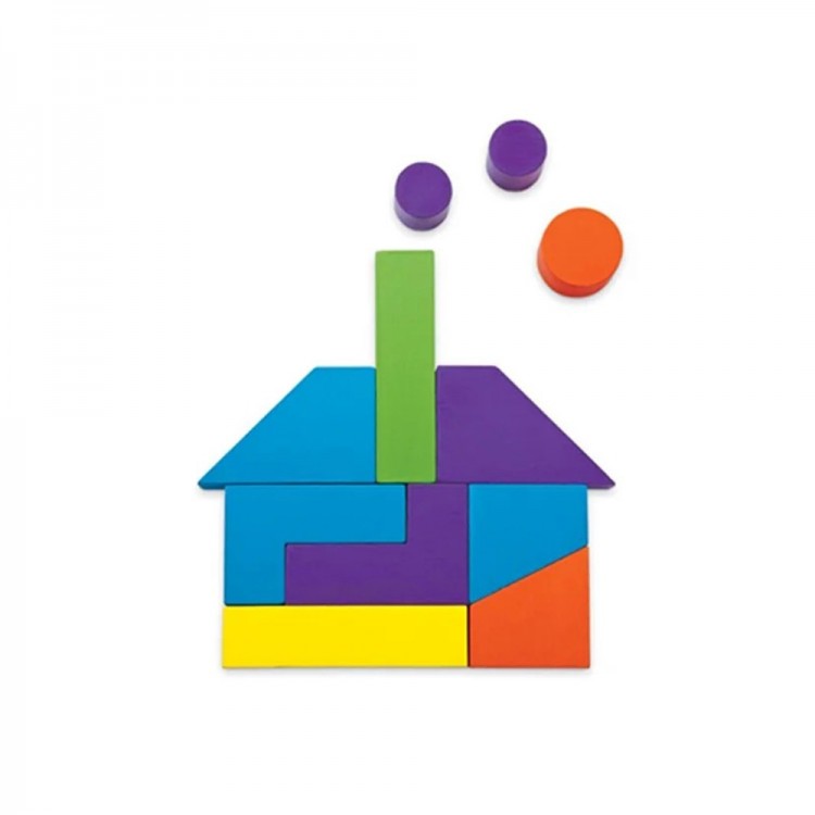 Block Buddies Ahşap Blok Görsel Algı Oyunu Curious&Genius Block Buddies 21 parça ahşap blok zeka oyunu
