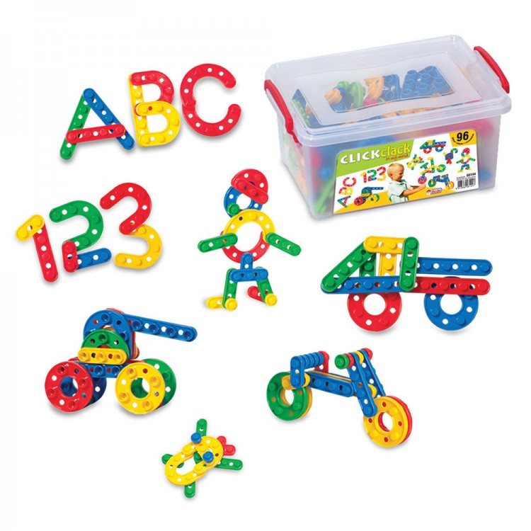 Dede Click Clack Puzzle – Eğitici Renk Eşleştirme Oyunu Dede Click Clack Dikkat ve Renk Eşleştirme Puzzle 96 Parça