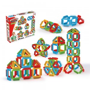 Fen Toys Geometrik Puzzle 64 Parça – Eğitici Blok Seti
