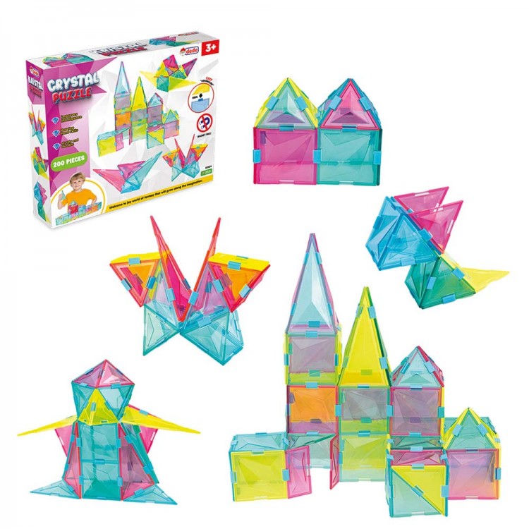 Fen Toys 200 Parça Kristal Puzzle – Renkli Şeffaf Yapım Oyuncağı Fen Toys Kristal Puzzle 200 Parça Şeffaf Eğitici Yapım Seti