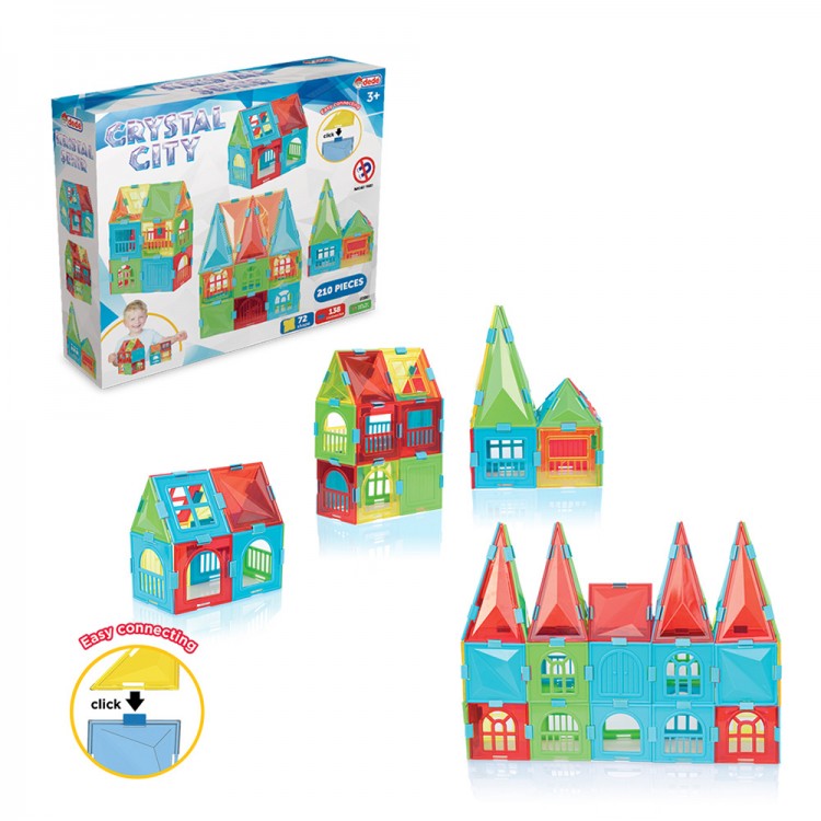 Fen Toys Kristal Şehir 210 parça eğitici yapı blokları