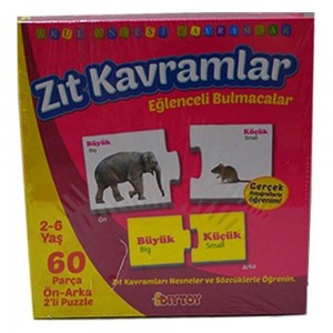 Diytoy Eğlenceli Bulmacalar–Zıt Kavramlar (2-6 Yaş) Diytoy Eğlenceli Bulmacalar–Zıt Kavramlar (2-6 Yaş)