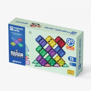 Go Toys Magna-Tiles 72 Parça Manyetik Yapı Blokları - Mıknatıslı Eğitici Oyuncak