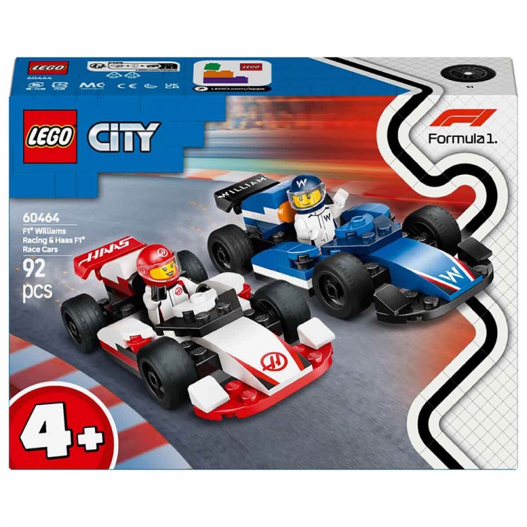 LEGO City F1 Williams ve Haas Yarış Arabaları 60464 LEGO City F1 Williams ve Haas Yarış Arabaları 60464 yarış seti