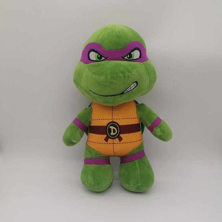 Mor Bantlı Peluş Kaplumbağa Oyuncak – 35x22 cm Yumuşak Peluş