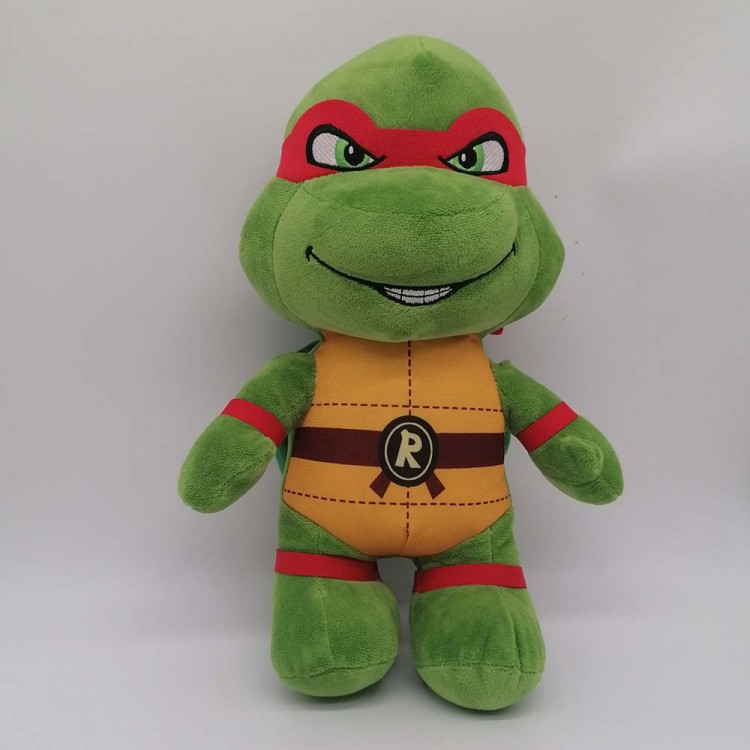 Kırmızı bantlı kaplumbağa peluş oyuncak – 35x22 cm yumuşak peluş