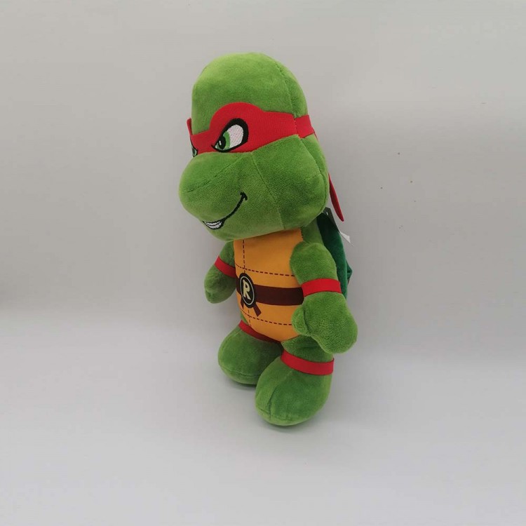 Kırmızı bantlı kaplumbağa peluş oyuncak – 35x22 cm yumuşak peluş