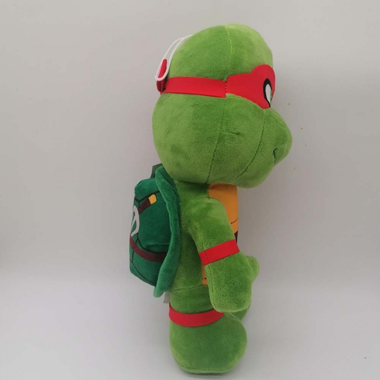 Kırmızı bantlı kaplumbağa peluş oyuncak – 35x22 cm yumuşak peluş