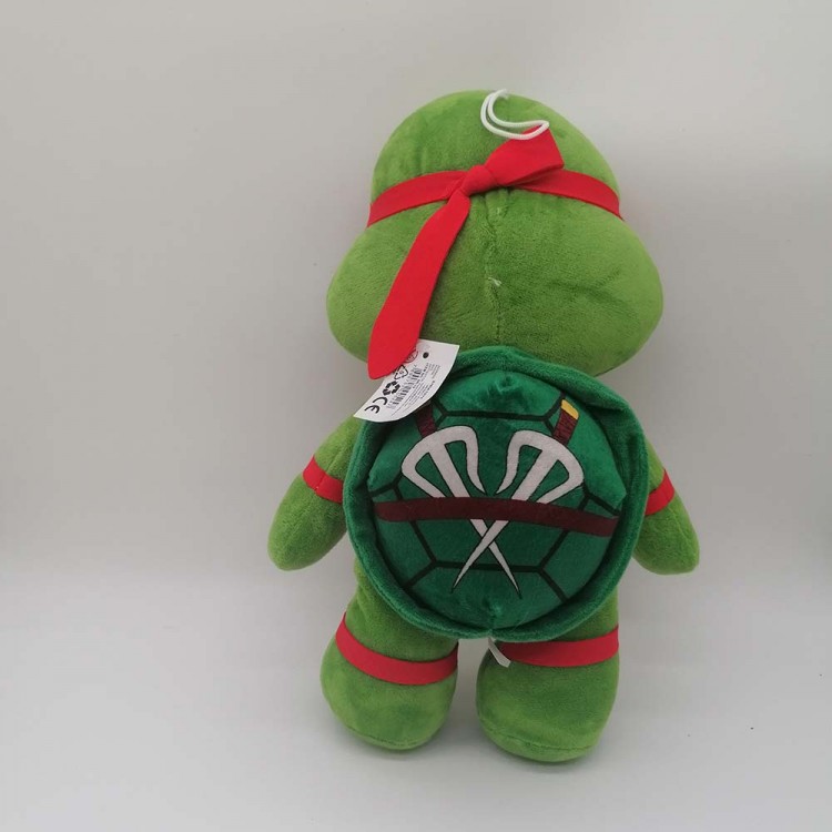 Kırmızı bantlı kaplumbağa peluş oyuncak – 35x22 cm yumuşak peluş