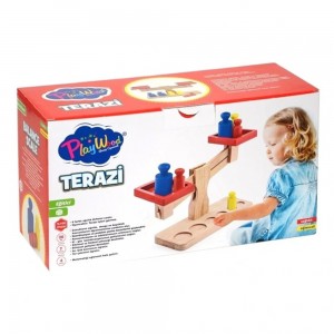 PlayWood Ahşap Eğitici Terazi – Montessori Denge Oyunu - ONY-409