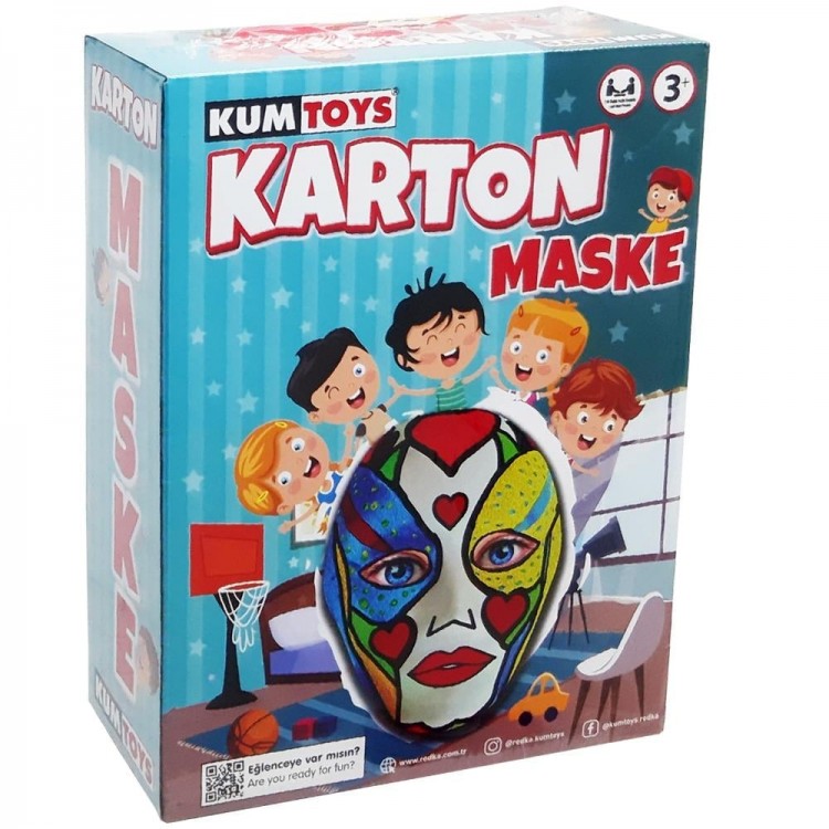 Redka Kumtoys Boyanabilir Karton Maske Seti İçeriği