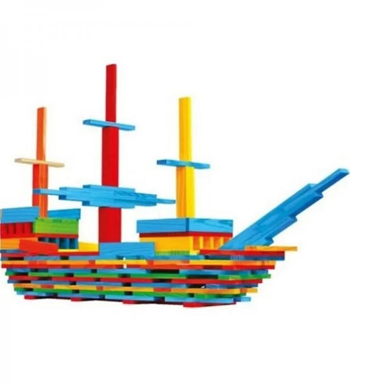 Redka Redcity Renkli Ahşap Bloklar – +3 yaş eğitici akıl ve zeka oyunu