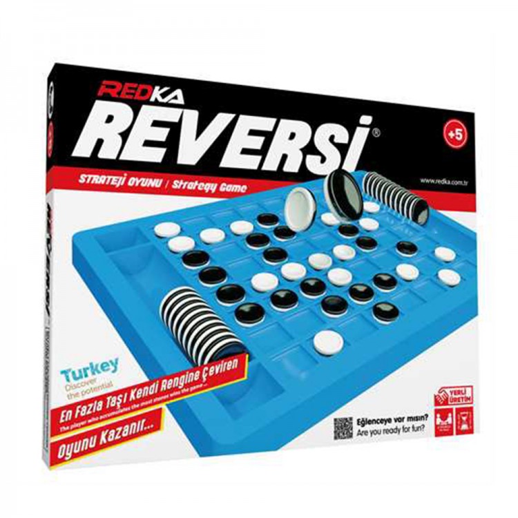 Redka Plastik Reversi – Strateji Zeka Oyunu Redka Plastik Reversi plastik platform ve çift renkli taşlar