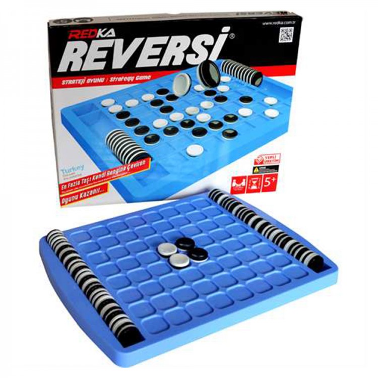 Redka Plastik Reversi – Strateji Zeka Oyunu Redka Plastik Reversi plastik platform ve çift renkli taşlar
